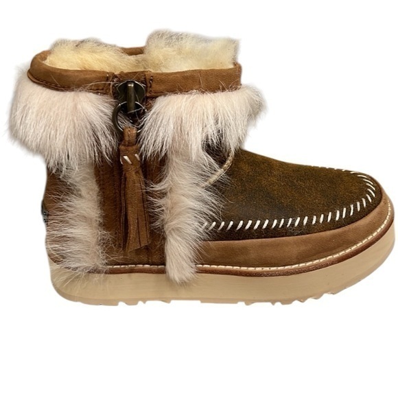 UGG Shoes - NEW- UGG Fluff Punk Ankle Boot- Size 6, No Box
